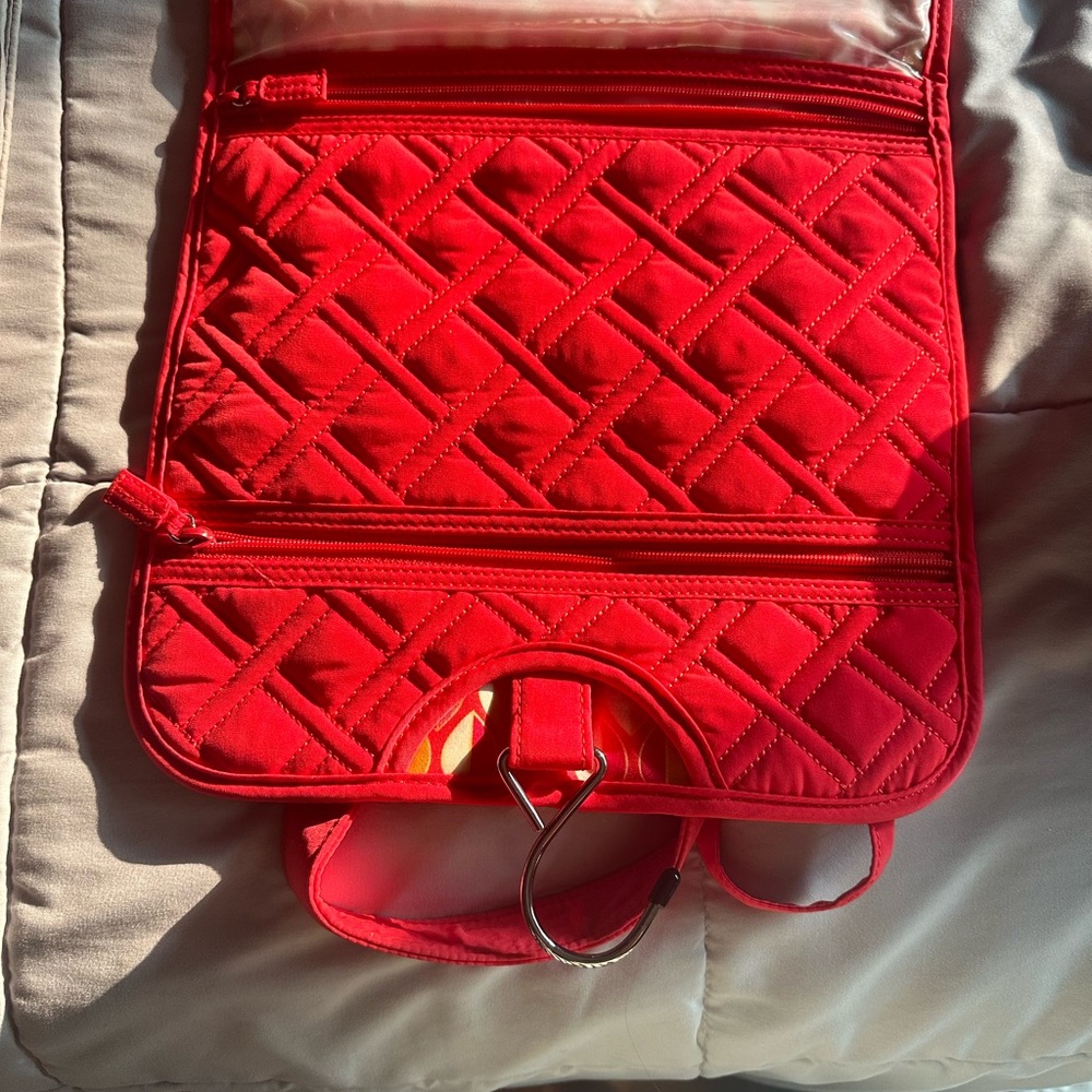 Vera Bradley Red Quilted Travel Bag